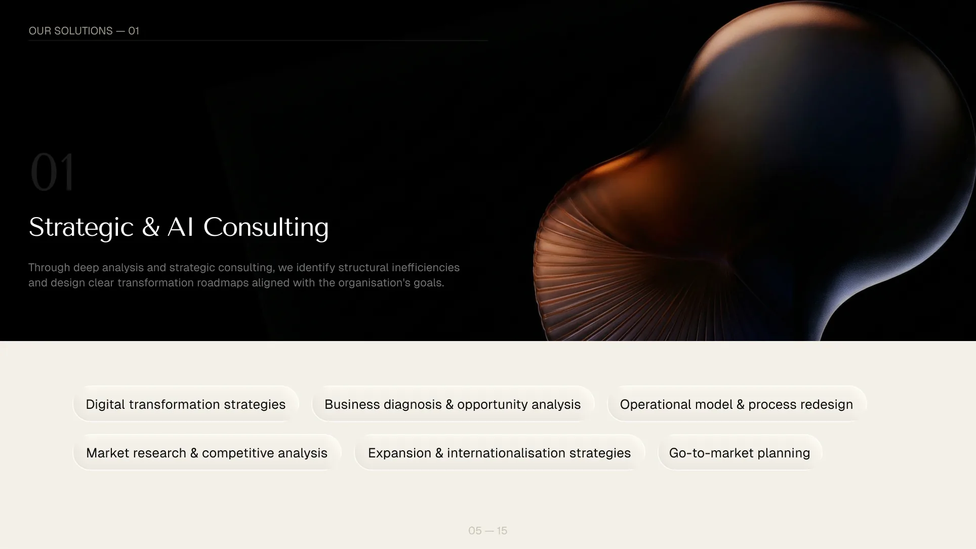 Solutions 01: Strategic and AI Consulting