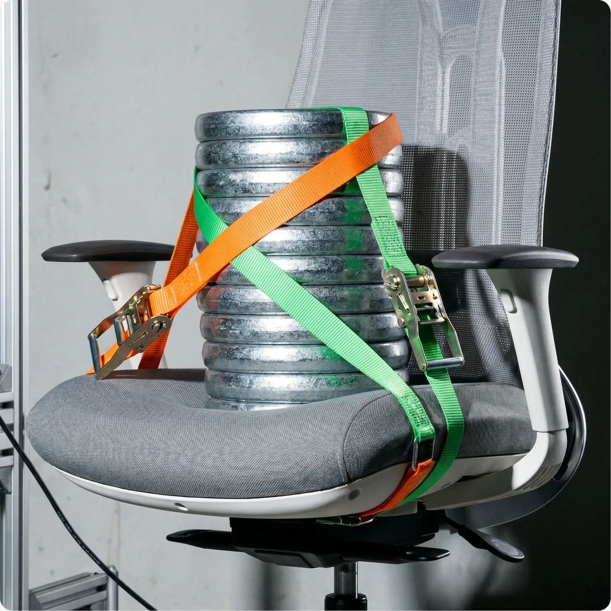 Ergonix chair load test: hard tested