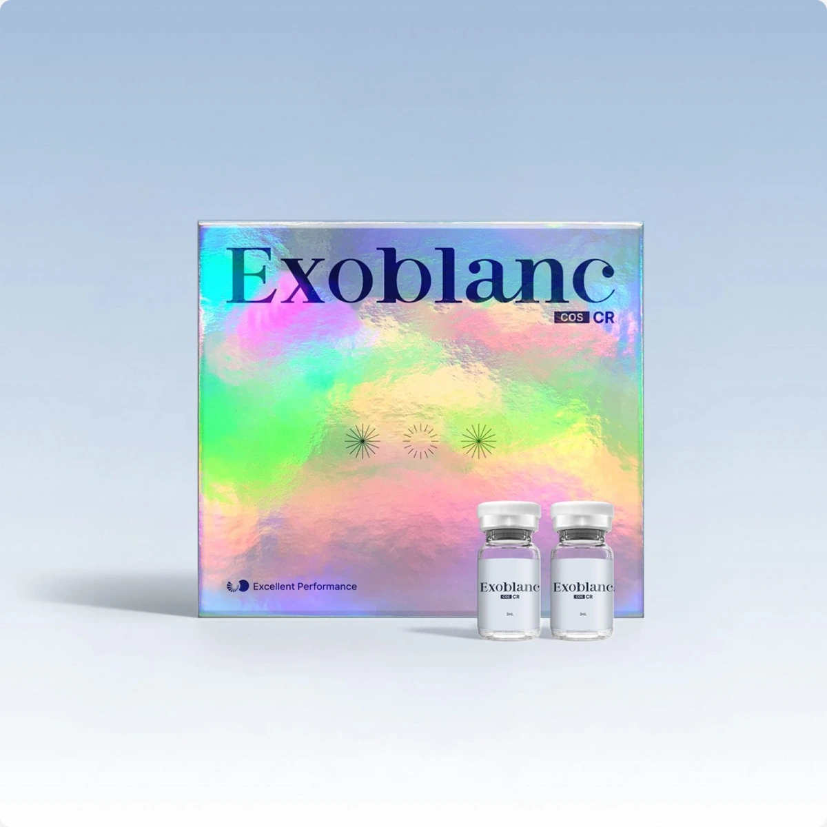 Holographic Exoblanc COS CR box with two vials
