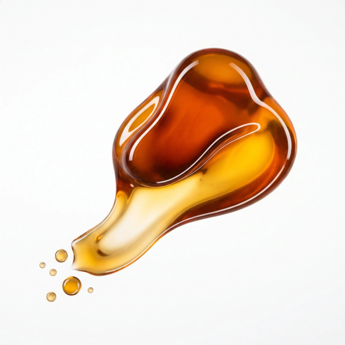 Amber liquid splash for Elastic Skin